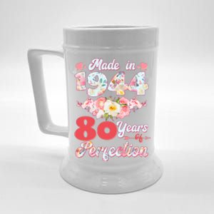 Flower Floral Made In 1944 80 Years Of Perfection Beer Stein