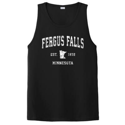 Fergus Falls Minnesota Mn Vintage Athletic Sports PosiCharge Competitor Tank