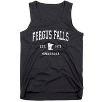 Fergus Falls Minnesota Mn Vintage Athletic Sports Tank Top