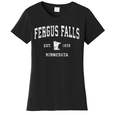 Fergus Falls Minnesota Mn Vintage Athletic Sports Women's T-Shirt