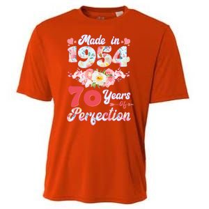 Flower Floral Made In 1954 70 Years Of Perfection Cooling Performance Crew T-Shirt