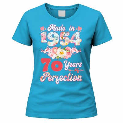 Flower Floral Made In 1954 70 Years Of Perfection Women's T-Shirt