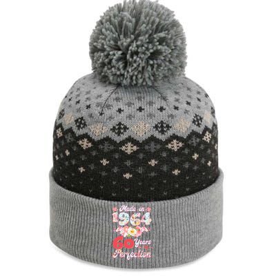 Flower Floral Made In 1964 60 Years Of Perfection The Baniff Cuffed Pom Beanie