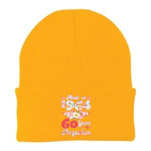 Flower Floral Made In 1964 60 Years Of Perfection Knit Cap Winter Beanie