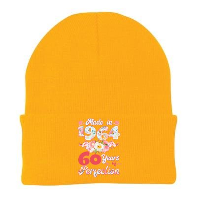 Flower Floral Made In 1964 60 Years Of Perfection Knit Cap Winter Beanie