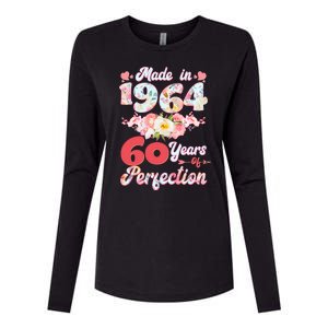 Flower Floral Made In 1964 60 Years Of Perfection Womens Cotton Relaxed Long Sleeve T-Shirt