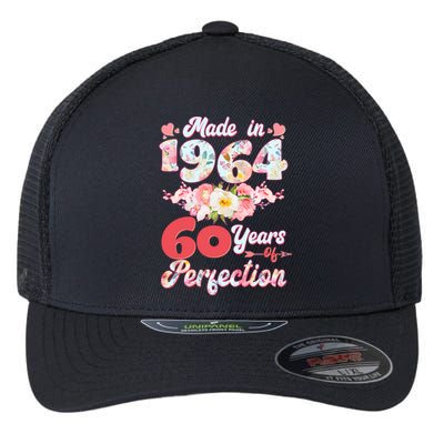 Flower Floral Made In 1964 60 Years Of Perfection Flexfit Unipanel Trucker Cap