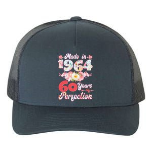 Flower Floral Made In 1964 60 Years Of Perfection Yupoong Adult 5-Panel Trucker Hat