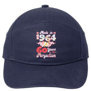 Flower Floral Made In 1964 60 Years Of Perfection 7-Panel Snapback Hat