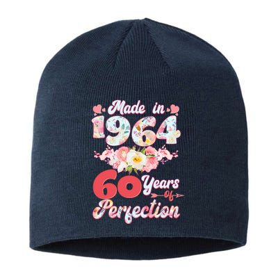 Flower Floral Made In 1964 60 Years Of Perfection Sustainable Beanie