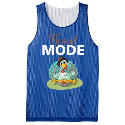 Funny Feast Mode Holiday Gobble Thanksgiving Gift Turkey Gift Mesh Reversible Basketball Jersey Tank