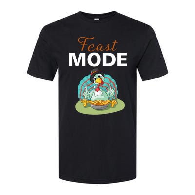 Funny Feast Mode Holiday Gobble Thanksgiving Gift Turkey Gift Softstyle CVC T-Shirt