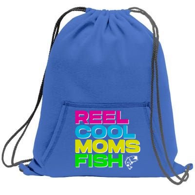 Funny Fishing Mom Gift Sweatshirt Cinch Pack Bag