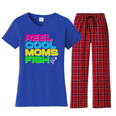 Funny Fishing Mom Gift Women's Flannel Pajama Set