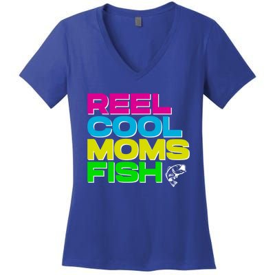 Funny Fishing Mom Gift Women's V-Neck T-Shirt