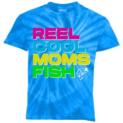 Funny Fishing Mom Gift Kids Tie-Dye T-Shirt