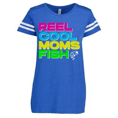 Funny Fishing Mom Gift Enza Ladies Jersey Football T-Shirt