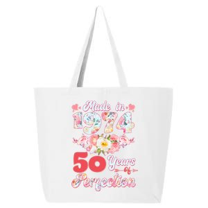 Flower Floral Made In 1974 50 Years Of Perfection 25L Jumbo Tote