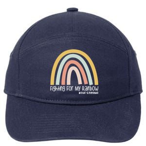 Fighting For My Rainbow Ivf Strong Gift 7-Panel Snapback Hat