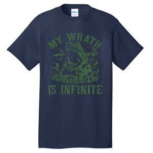 Funny Frog Meme My Wrath Is Infinite Frog Pond Tall T-Shirt