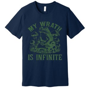 Funny Frog Meme My Wrath Is Infinite Frog Pond Premium T-Shirt