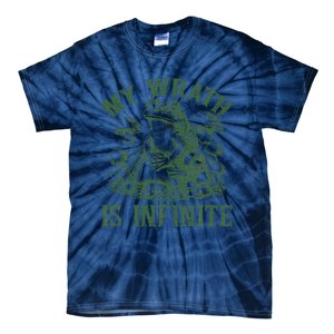 Funny Frog Meme My Wrath Is Infinite Frog Pond Tie-Dye T-Shirt