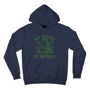 Funny Frog Meme My Wrath Is Infinite Frog Pond Tall Hoodie