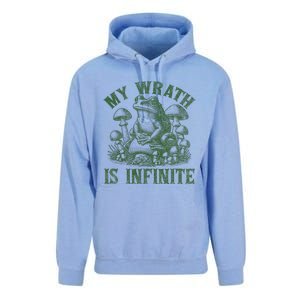 Funny Frog Meme My Wrath Is Infinite Frog Pond Unisex Surf Hoodie