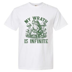 Funny Frog Meme My Wrath Is Infinite Frog Pond Garment-Dyed Heavyweight T-Shirt