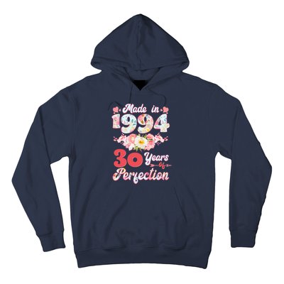 Flower Floral Made In 1994 30 Years Of Perfection Hoodie