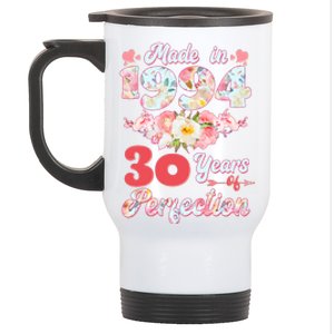 Flower Floral Made In 1994 30 Years Of Perfection Stainless Steel Travel Mug