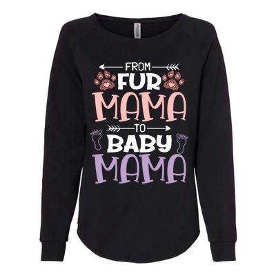 From Fur Mama To Mama Design Mom To Be Gift Womens California Wash Sweatshirt