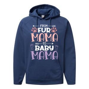 From Fur Mama To Mama Design Mom To Be Gift Performance Fleece Hoodie