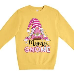 Flower For Mom Gnomies Cute Gnome Mom Happy MotherS Day Premium Crewneck Sweatshirt