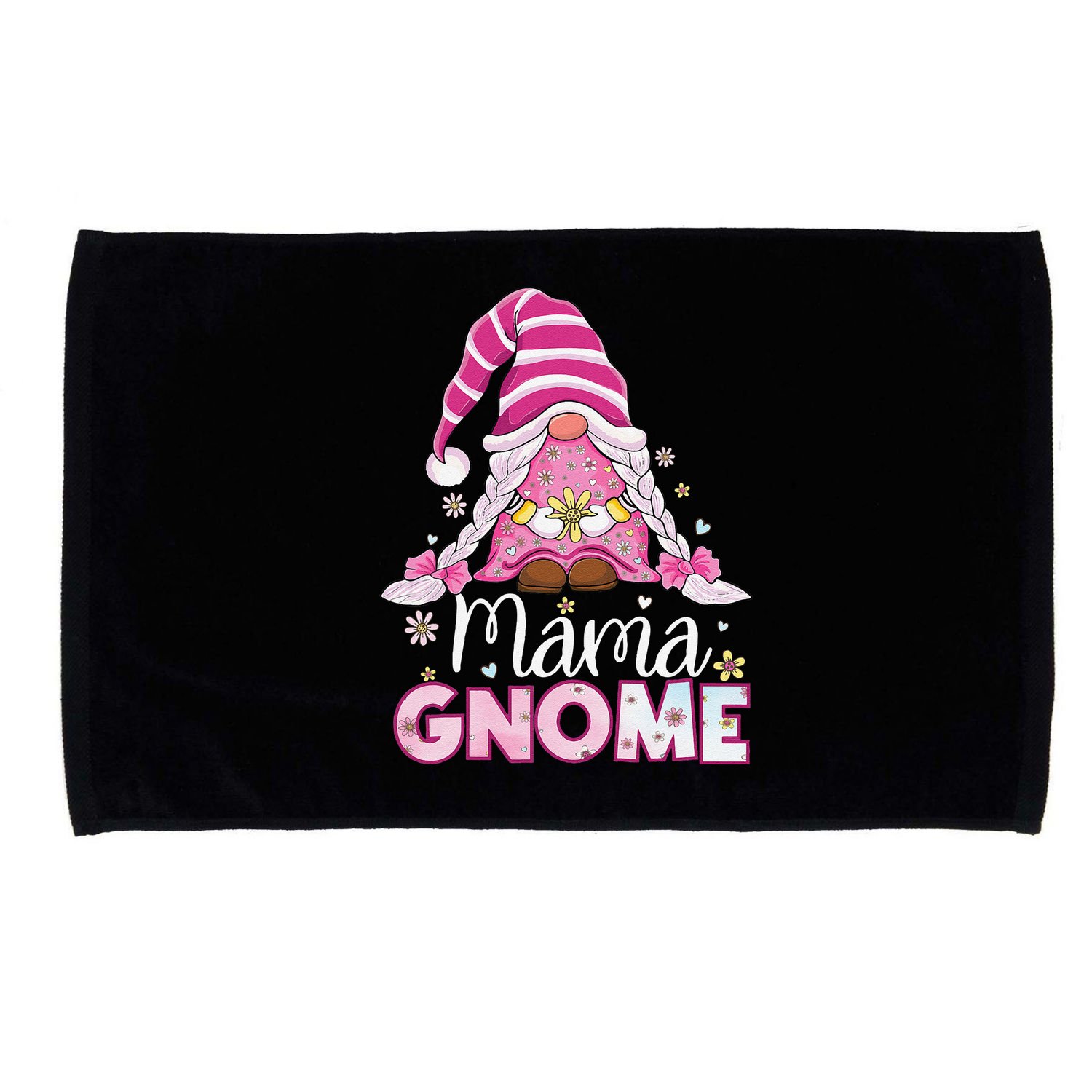 Flower For Mom Gnomies Cute Gnome Mom Happy MotherS Day Microfiber Hand Towel