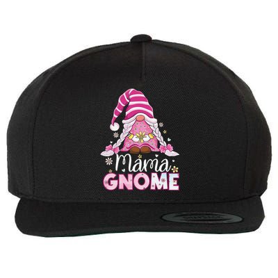 Flower For Mom Gnomies Cute Gnome Mom Happy MotherS Day Wool Snapback Cap