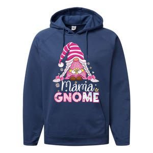 Flower For Mom Gnomies Cute Gnome Mom Happy MotherS Day Performance Fleece Hoodie