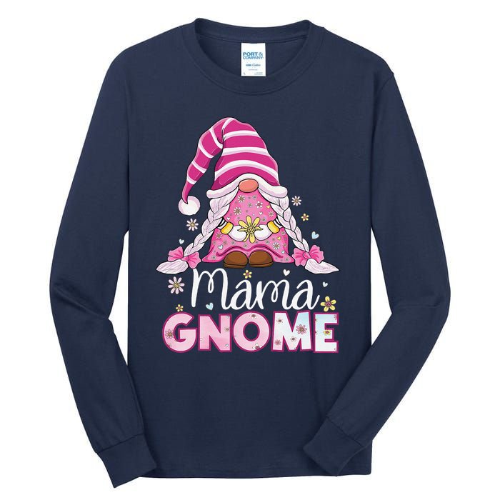 Flower For Mom Gnomies Cute Gnome Mom Happy MotherS Day Tall Long Sleeve T-Shirt