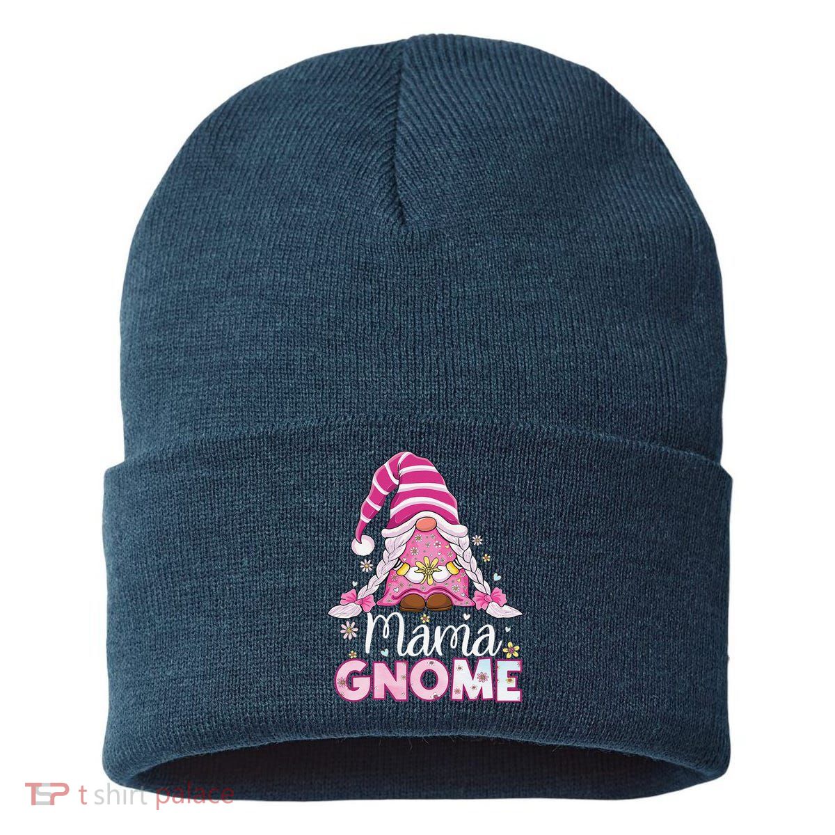 Flower For Mom Gnomies Cute Gnome Mom Happy MotherS Day Sustainable Knit Beanie