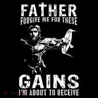 Father Forgive Me For These Gains - Jesus Gym Motivational Sustainable Bucket Hat