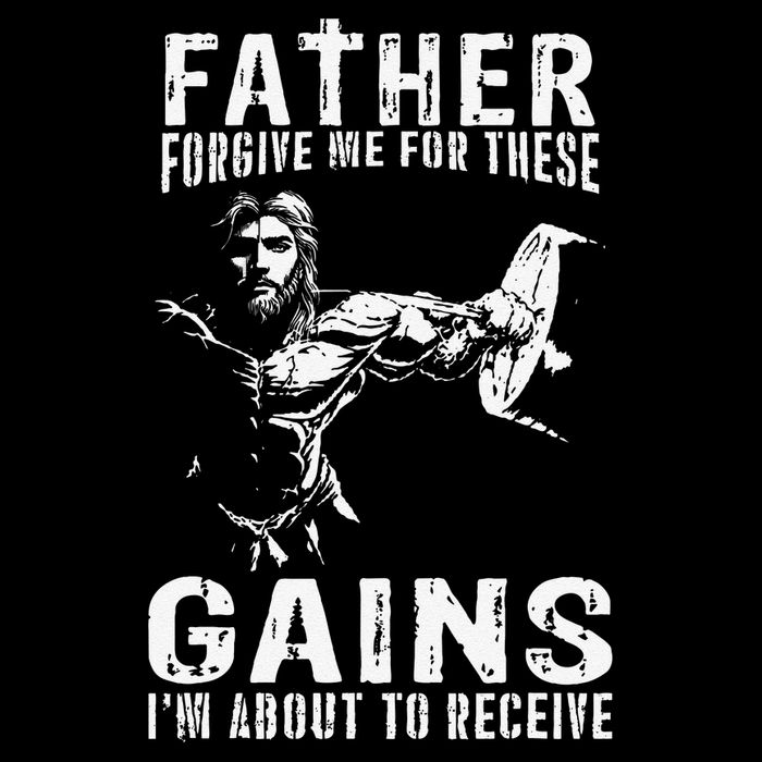 Father Forgive Me For These Gains - Jesus Gym Motivational Baby Bodysuit