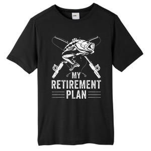 Funny Fishing My Retirement Plan Fishing Tall Fusion ChromaSoft Performance T-Shirt