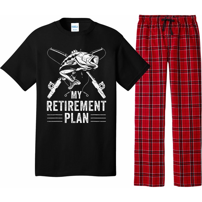 Funny Fishing My Retirement Plan Fishing Pajama Set