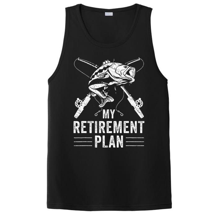 Funny Fishing My Retirement Plan Fishing PosiCharge Competitor Tank