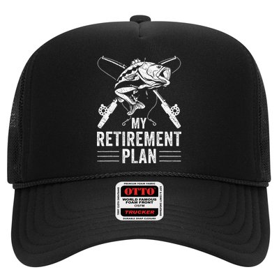 Funny Fishing My Retirement Plan Fishing Trucker Hat
