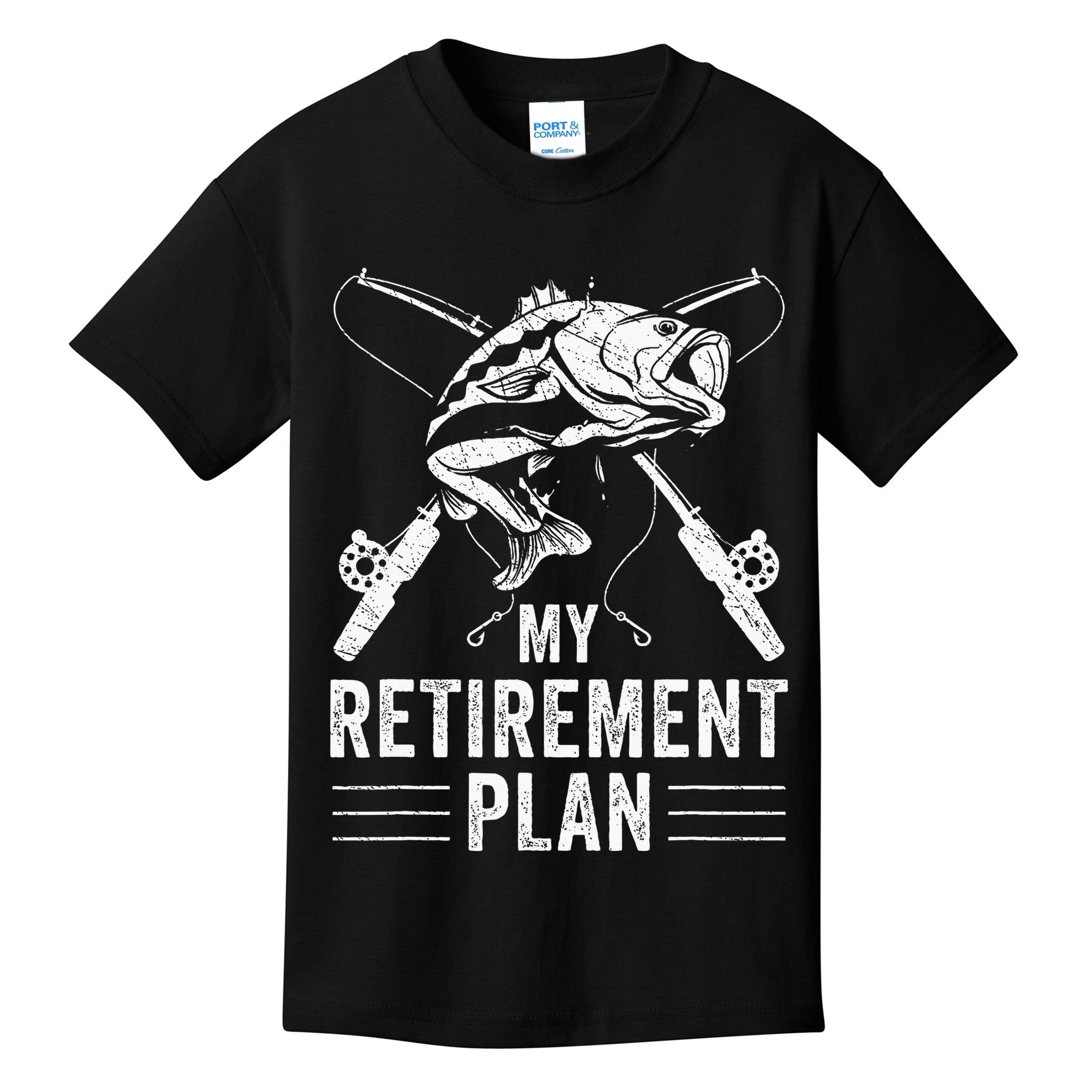 Funny Fishing My Retirement Plan Fishing Kids T-Shirt