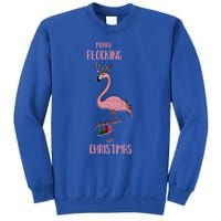 Funny Flamingo Merry Flocking Christmas Tropical Xmas Gift Sweatshirt