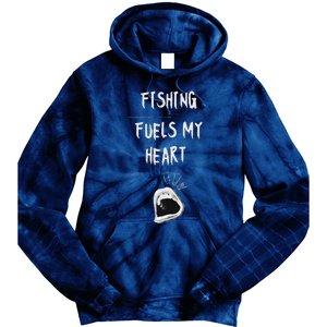 Fishing Fuels My Heart Tie Dye Hoodie