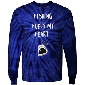 Fishing Fuels My Heart Tie-Dye Long Sleeve Shirt