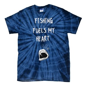 Fishing Fuels My Heart Tie-Dye T-Shirt